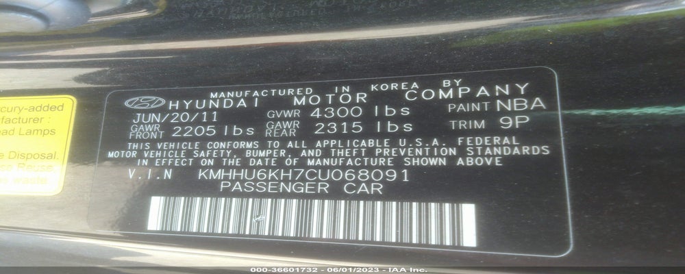 KMHHU6KH7CU068091 2012 HYUNDAI GENESIS COUPE photo no. 9