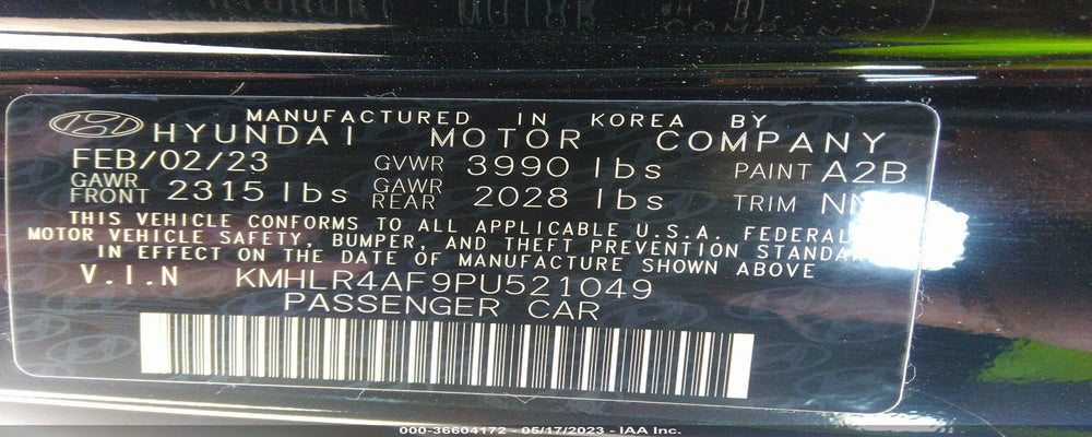 KMHLR4AF9PU521049 2023 HYUNDAI ELANTRA photo no. 9