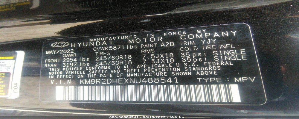 KM8R2DHEXNU488541 2022 HYUNDAI PALISADE photo no. 9