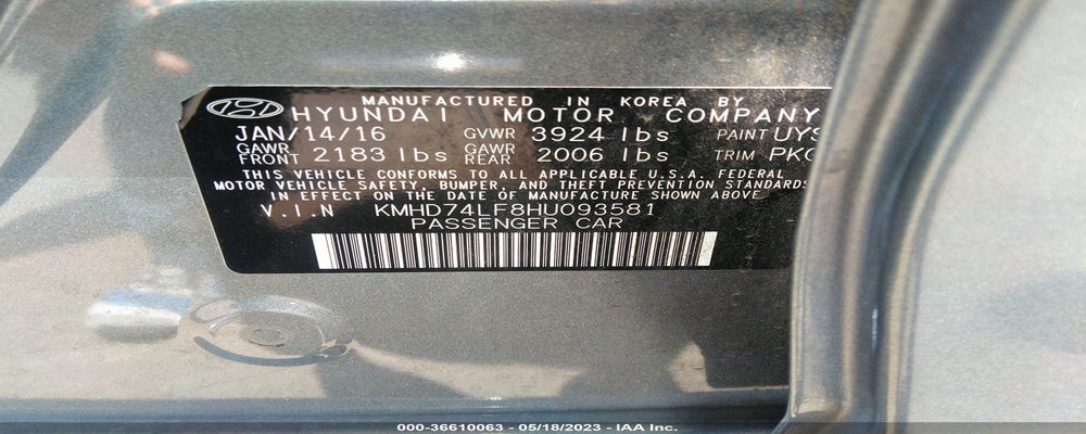 KMHD74LF8HU093581 2017 HYUNDAI ELANTRA photo no. 9