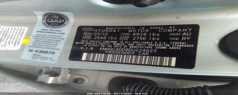 KMHGC4DD8DU224623 2013 HYUNDAI GENESIS photo no. 9