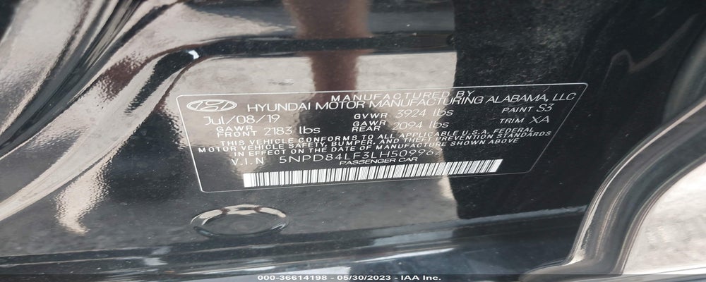 5NPD84LF3LH509962 2020 HYUNDAI ELANTRA photo no. 9