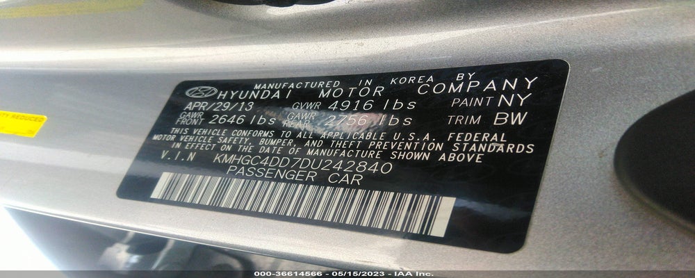 KMHGC4DD7DU242840 2013 HYUNDAI GENESIS photo no. 9