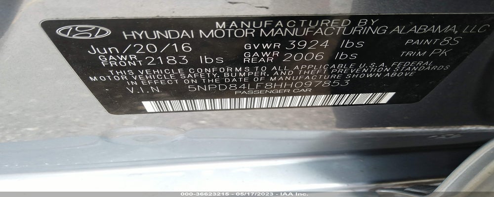 5NPD84LF8HH097853 2017 HYUNDAI ELANTRA photo no. 9