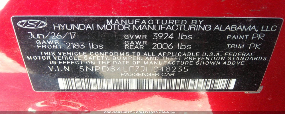 5NPD84LF7JH248235 2018 HYUNDAI ELANTRA photo no. 9