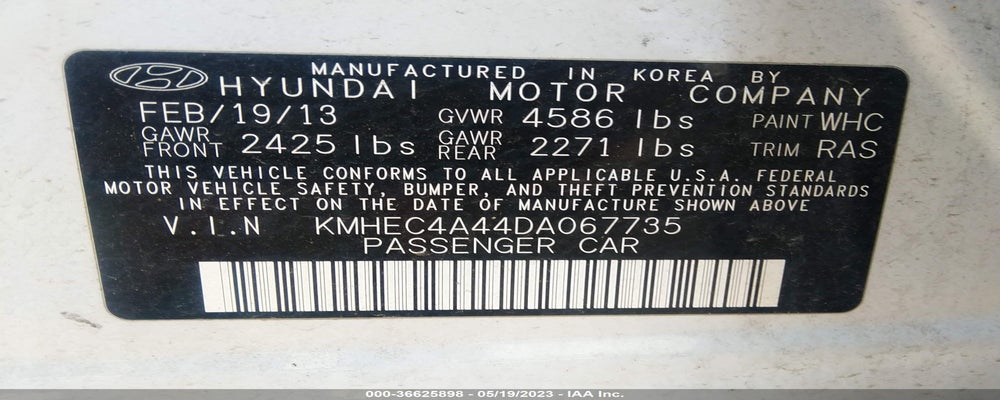 KMHEC4A44DA067735 2013 HYUNDAI SONATA HYBRID photo no. 9