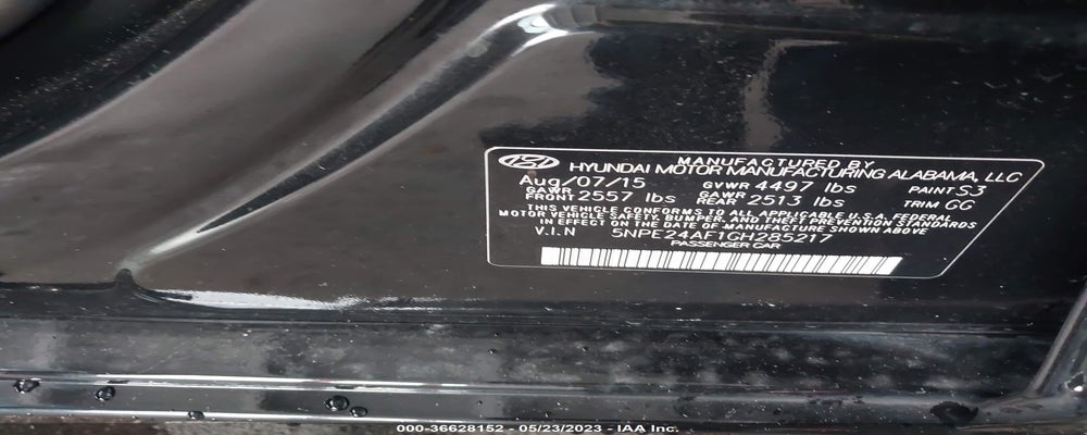 5NPE24AF1GH285217 2016 HYUNDAI SONATA photo no. 9