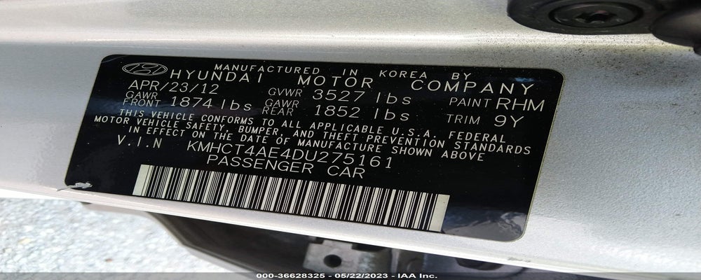 KMHCT4AE4DU275161 2013 HYUNDAI ACCENT photo no. 9
