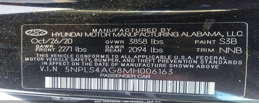 5NPLS4AG8MH006163 2021 HYUNDAI ELANTRA photo no. 9
