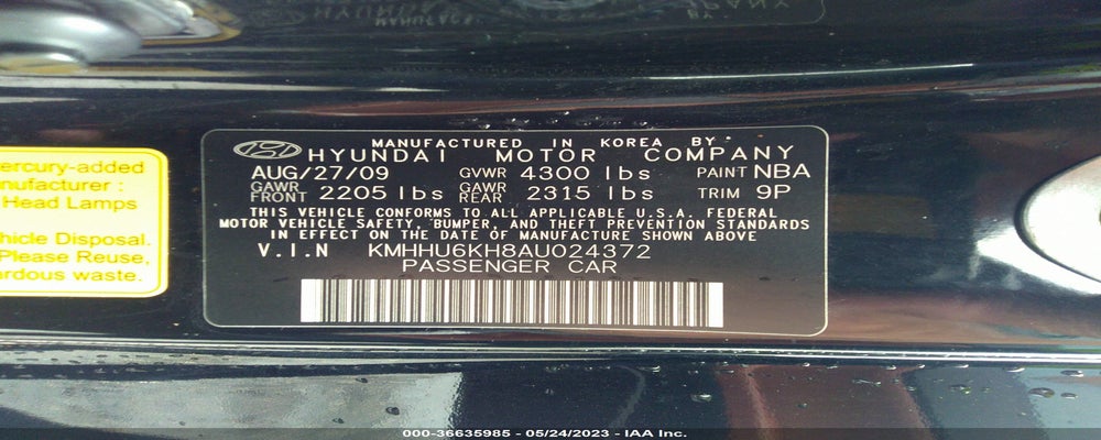 KMHHU6KH8AU024372 2010 HYUNDAI GENESIS COUPE photo no. 9
