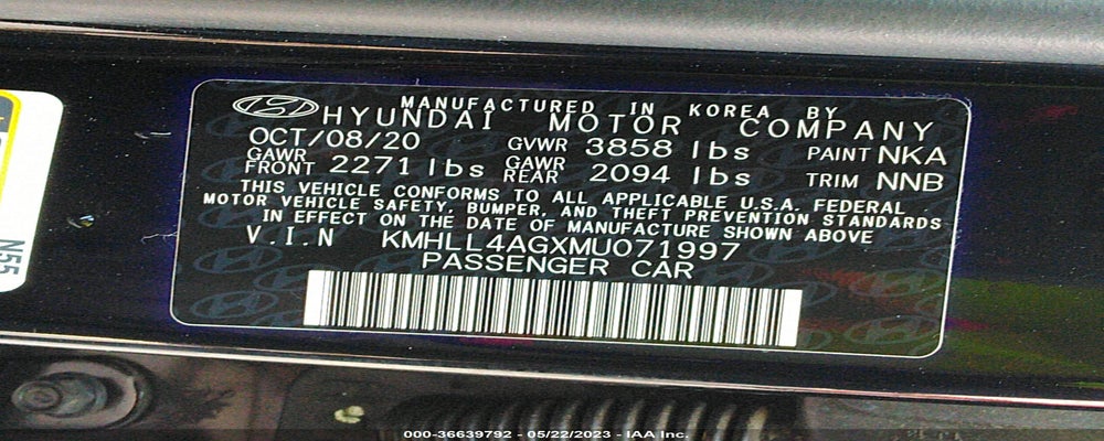 KMHLL4AGXMU071997 2021 HYUNDAI ELANTRA photo no. 9