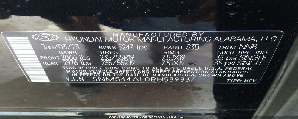 5NMS44AL0PH539337 2023 HYUNDAI SANTA FE photo no. 9