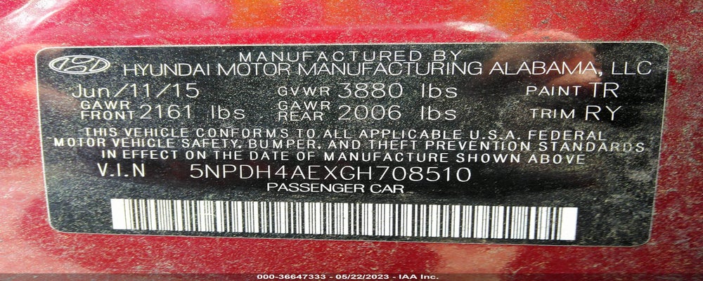 5NPDH4AEXGH708510 2016 HYUNDAI ELANTRA photo no. 9