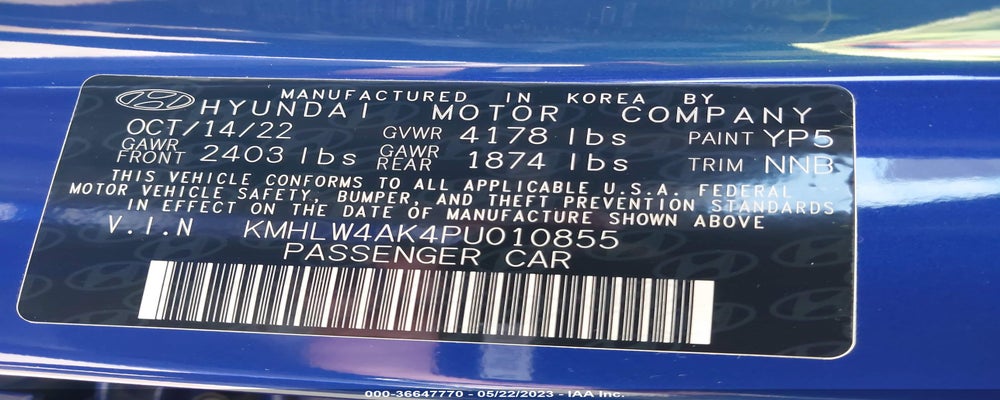 KMHLW4AK4PU010855 2023 HYUNDAI ELANTRA N photo no. 9