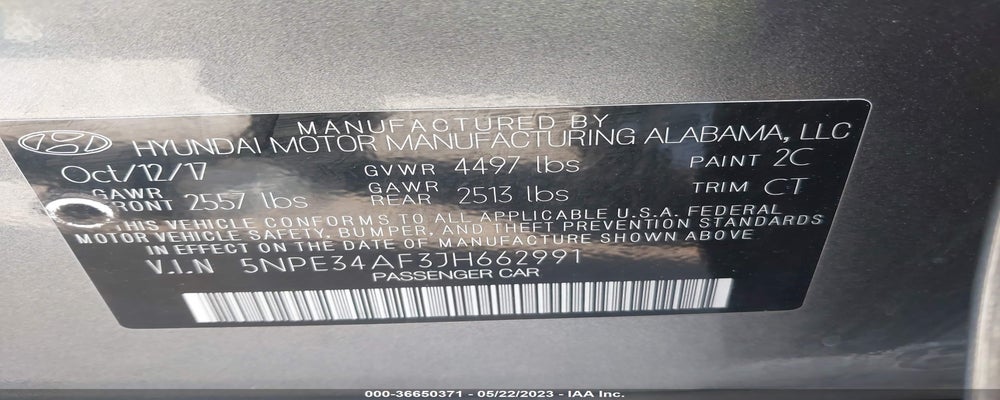 5NPE34AF3JH662991 2018 HYUNDAI SONATA photo no. 9