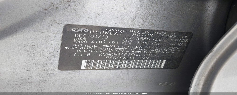 KMHDH4AE2EU062815 2014 HYUNDAI ELANTRA photo no. 9