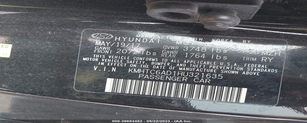 KMHTC6AD1HU321635 2017 HYUNDAI VELOSTER photo no. 9