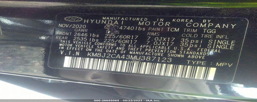KM8J2CA43MU387123 2021 HYUNDAI TUCSON photo no. 9