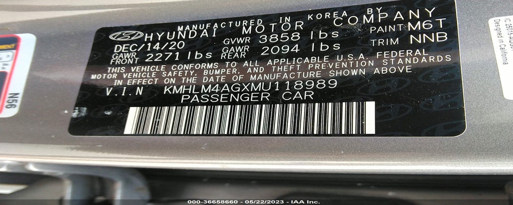 KMHLM4AGXMU118989 2021 HYUNDAI ELANTRA photo no. 9