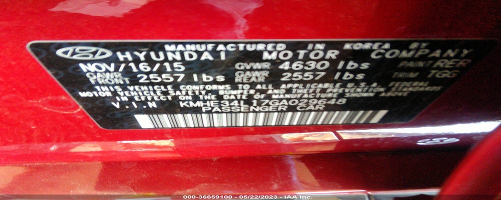 KMHE34L17GA029648 2016 HYUNDAI SONATA photo no. 9