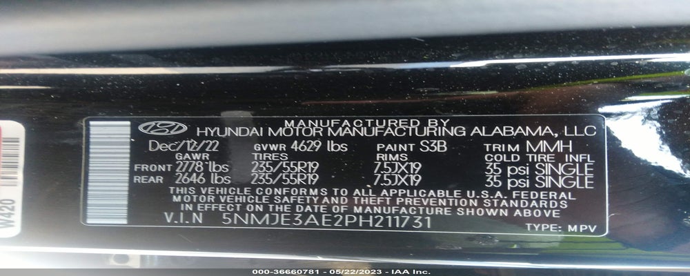 5NMJE3AE2PH211731 2023 HYUNDAI TUCSON photo no. 9