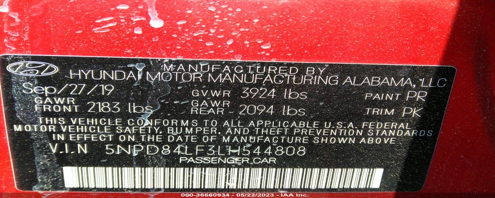 5NPD84LF3LH544808 2020 HYUNDAI ELANTRA photo no. 9