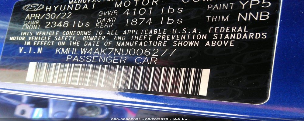KMHLW4AK7NU006277 2022 HYUNDAI ELANTRA N photo no. 9