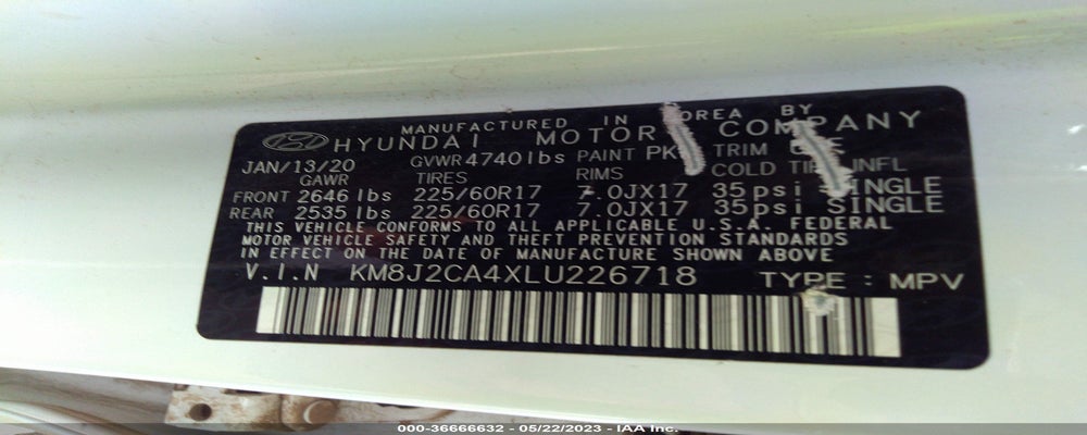 KM8J2CA4XLU226718 2020 HYUNDAI TUCSON photo no. 9
