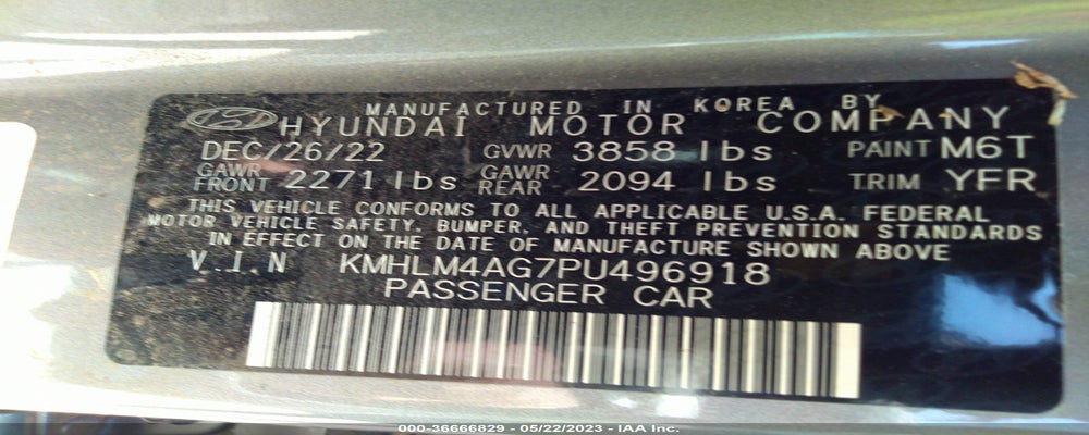 KMHLM4AG7PU496918 2023 HYUNDAI ELANTRA photo no. 9