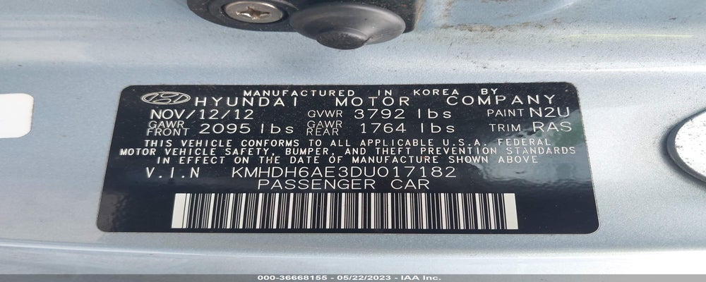 KMHDH6AE3DU017182 2013 HYUNDAI ELANTRA COUPE photo no. 9