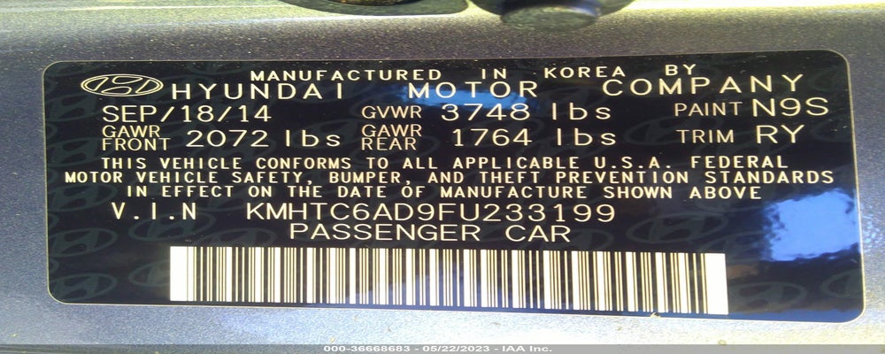 KMHTC6AD9FU233199 2015 HYUNDAI VELOSTER photo no. 9