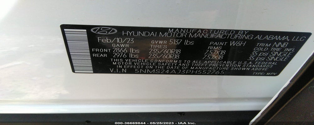 5NMS24AJ3PH552765 2023 HYUNDAI SANTA FE photo no. 9