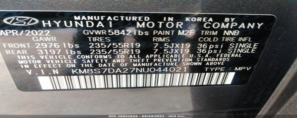 KM8S7DA27NU044021 2022 HYUNDAI SANTA FE PLUG-IN HYBRID photo no. 9