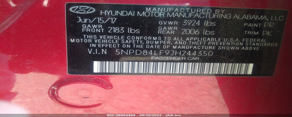 5NPD84LF9JH244350 2018 HYUNDAI ELANTRA photo no. 9