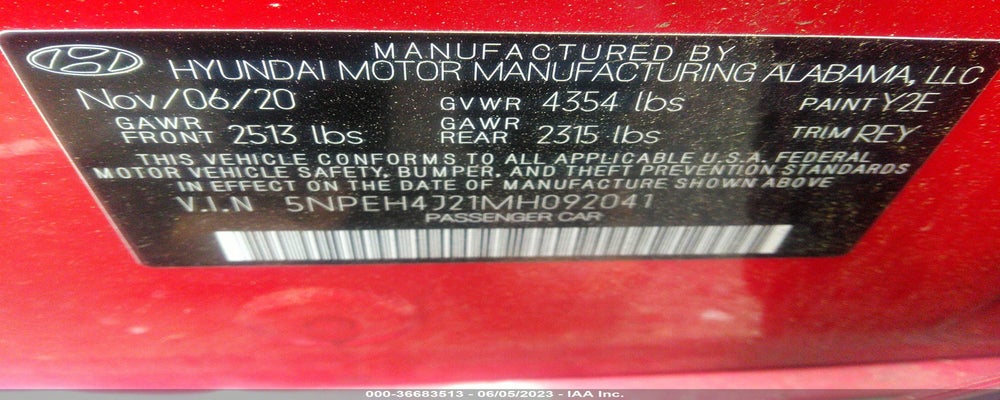 5NPEH4J21MH092041 2021 HYUNDAI SONATA photo no. 9