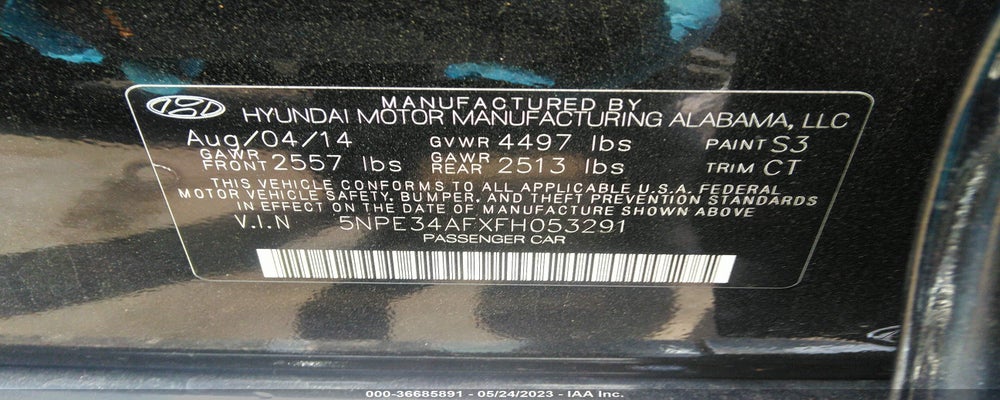 5NPE34AFXFH053291 2015 HYUNDAI SONATA photo no. 9