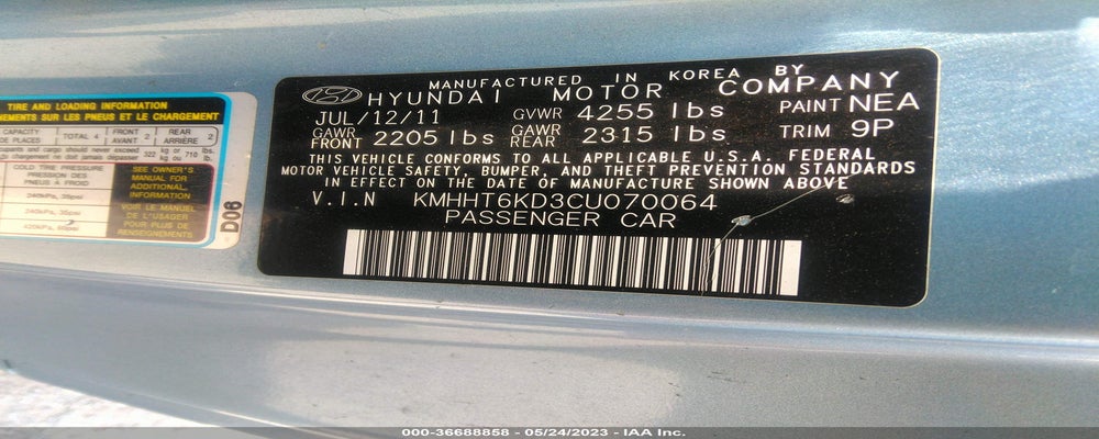 KMHHT6KD3CU070064 2012 HYUNDAI GENESIS COUPE photo no. 9
