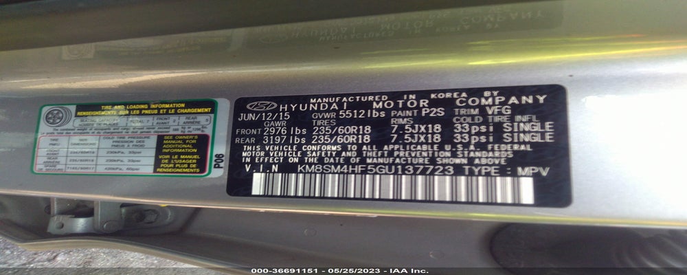 KM8SM4HF5GU137723 2016 HYUNDAI SANTA FE photo no. 9