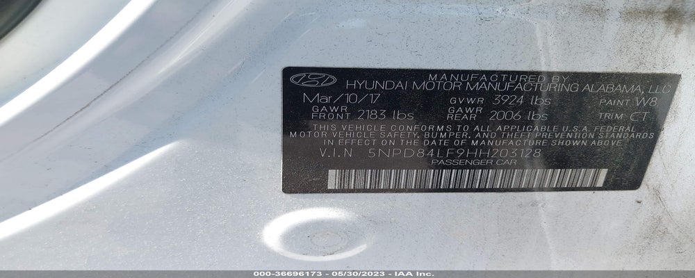 5NPD84LF9HH203128 2017 HYUNDAI ELANTRA photo no. 9