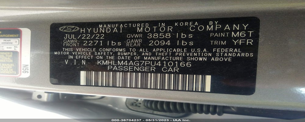 KMHLM4AG7PU410166 2023 HYUNDAI ELANTRA photo no. 9