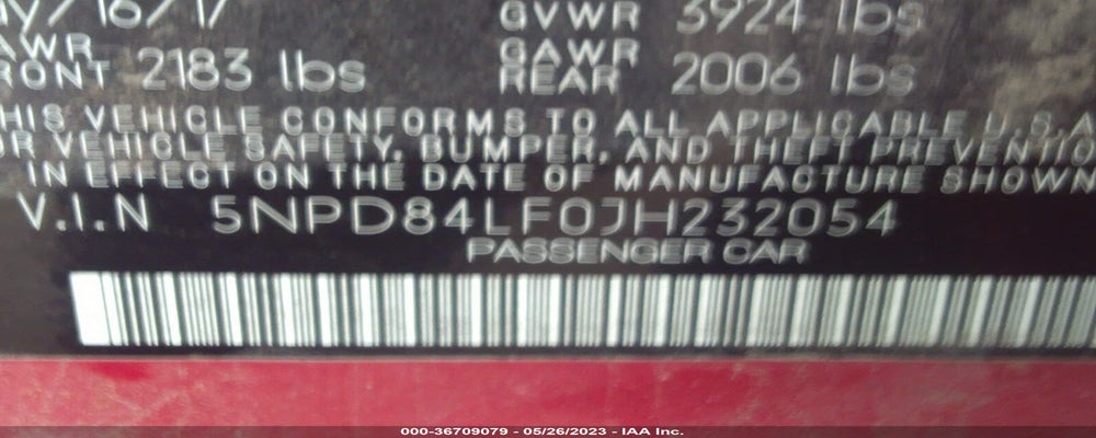 5NPD84LF0JH232054 2018 HYUNDAI ELANTRA photo no. 9