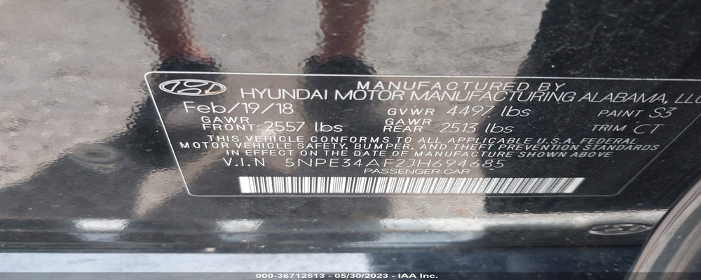 5NPE34AF2JH694685 2018 HYUNDAI SONATA photo no. 9