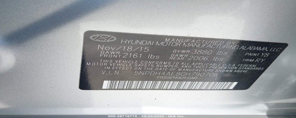 5NPDH4AE8GH790706 2016 HYUNDAI ELANTRA photo no. 9