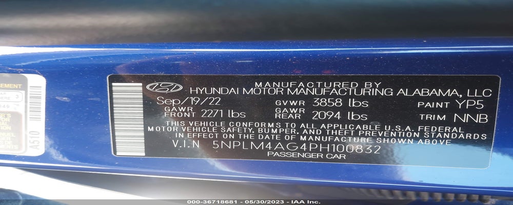 5NPLM4AG4PH100832 2023 HYUNDAI ELANTRA photo no. 9
