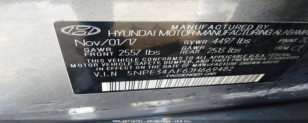 5NPE34AF6JH669482 2018 HYUNDAI SONATA photo no. 9