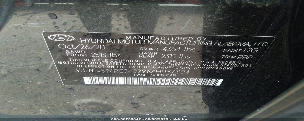 5NPEJ4J29MH087304 2021 HYUNDAI SONATA photo no. 9