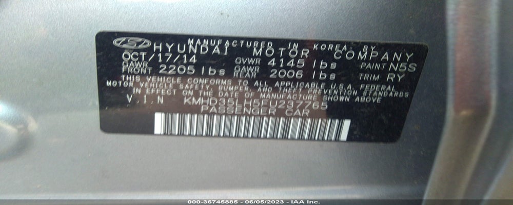 KMHD35LH5FU237765 2015 HYUNDAI ELANTRA GT photo no. 9