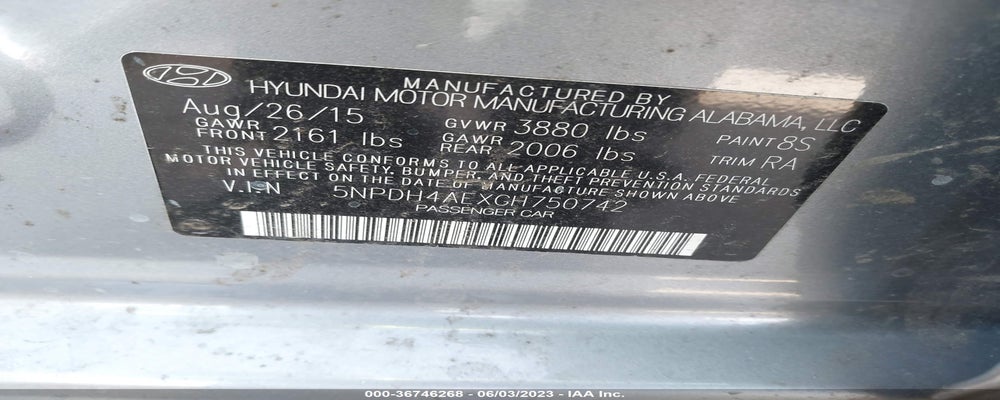 5NPDH4AEXGH750742 2016 HYUNDAI ELANTRA photo no. 9