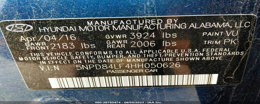 5NPD84LF4HH050626 2017 HYUNDAI ELANTRA photo no. 9