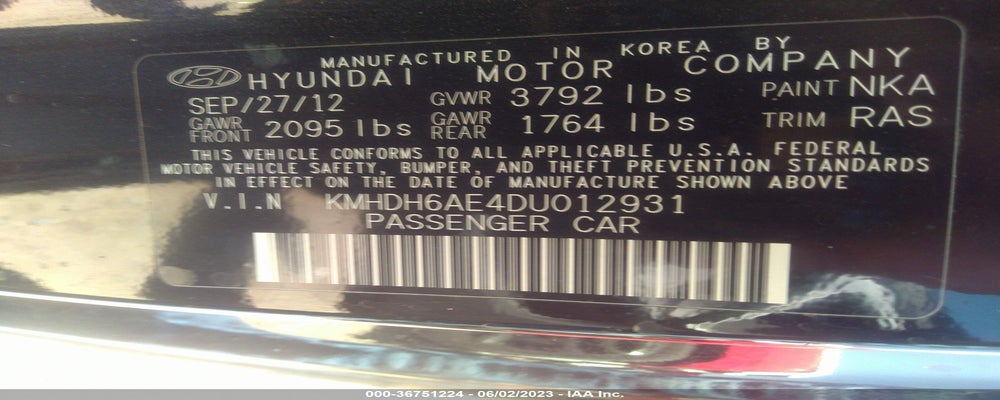 KMHDH6AE4DU012931 2013 HYUNDAI ELANTRA COUPE photo no. 9